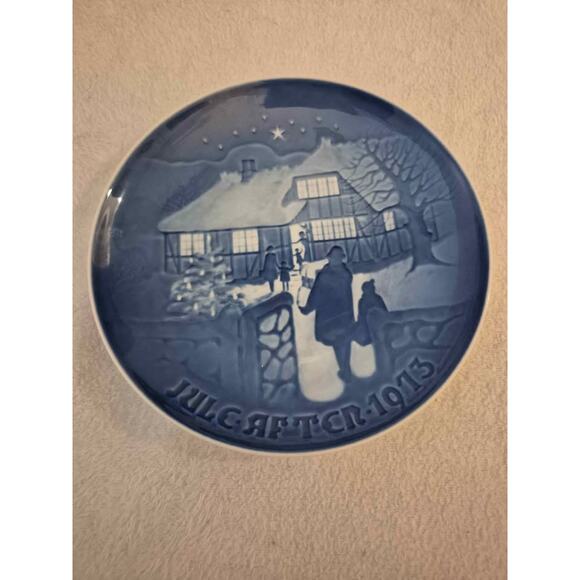 B&G Other - Vintage 1973 Bing & Grøndahl (B&G) Christmas Plate - "Country Christmas"